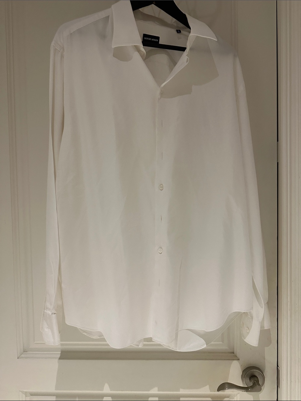 Giorgio Armani Crisp White Dress Shirt. Made in Italy.